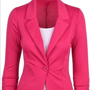 Auliné Collection Hot pink blazer jacket Size: S